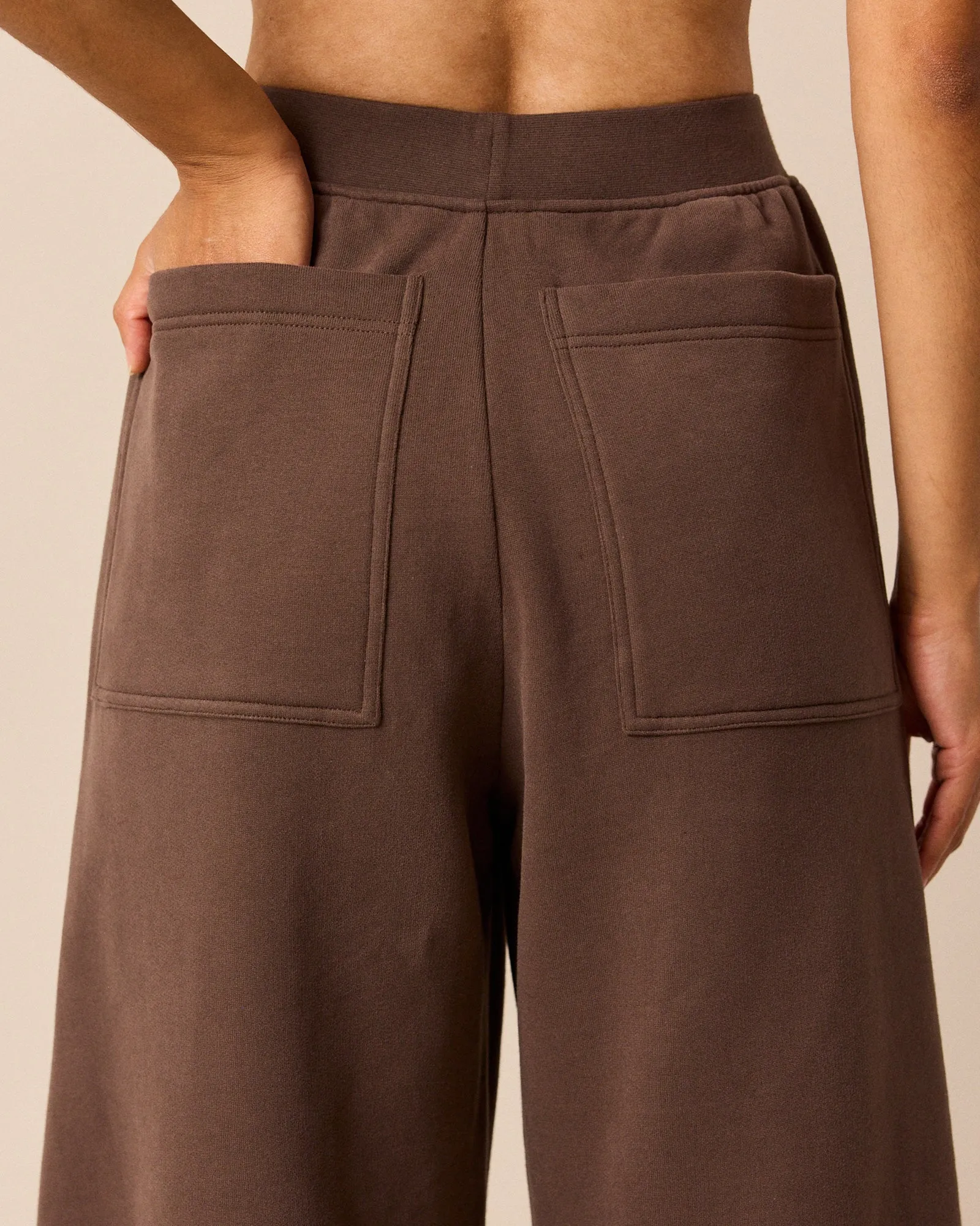 Pascale Chocolate Fleeceback Jersey Trousers sold by Beyond Nine product image thumbnail 5