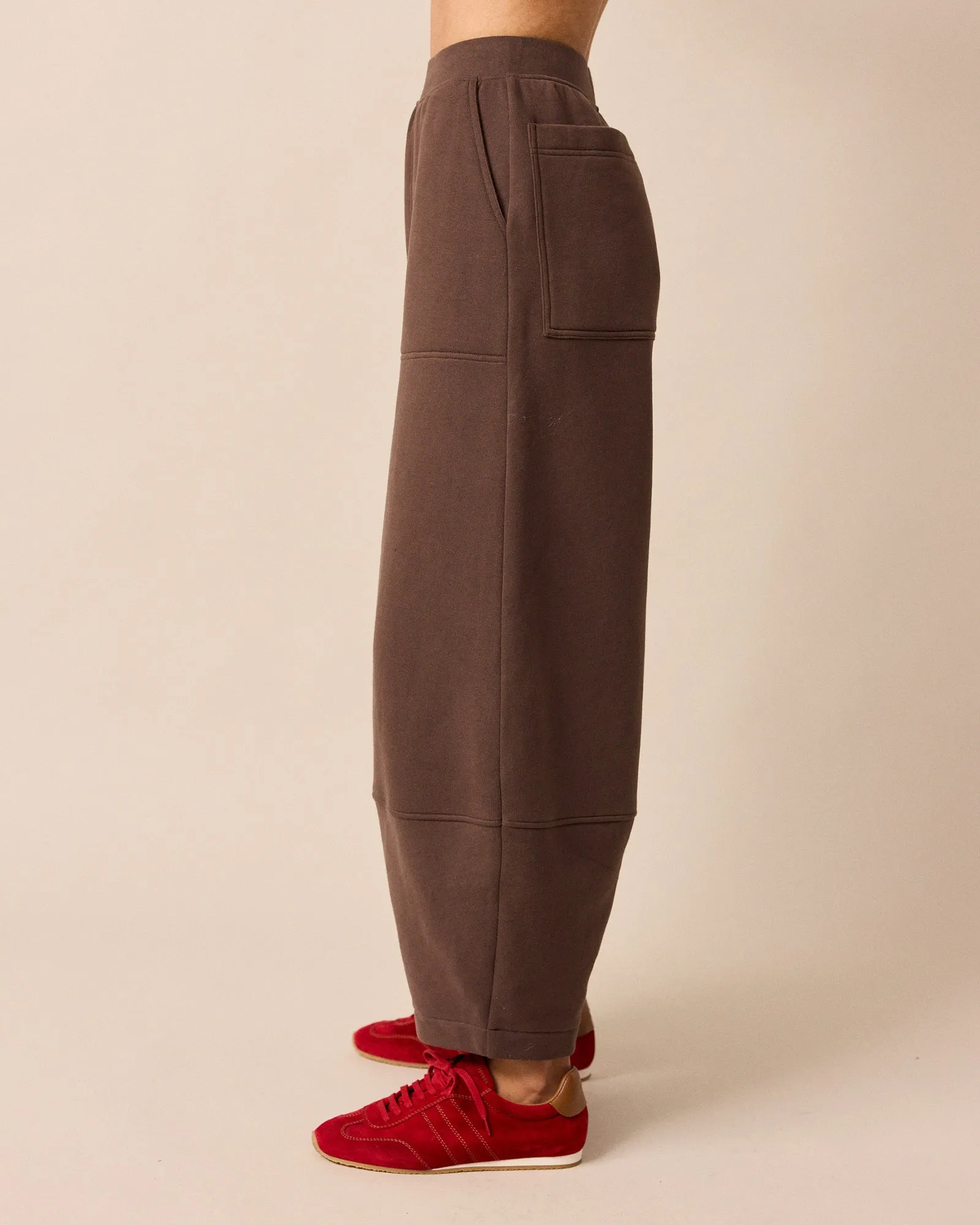 Pascale Chocolate Fleeceback Jersey Trousers sold by Beyond Nine product image thumbnail 2