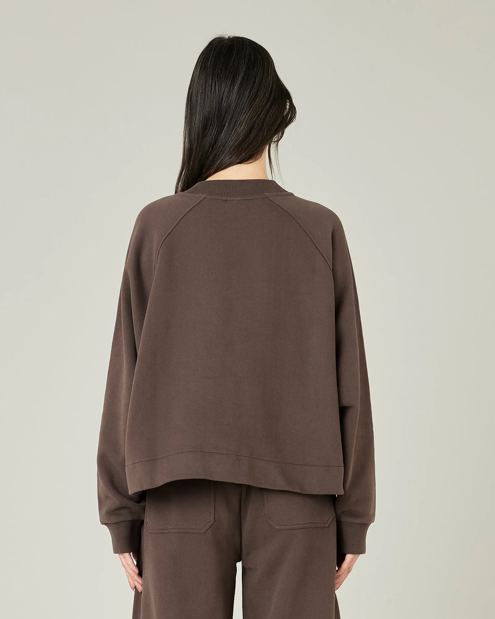 Noa Chocolate Fleeceback Jersey Jumper sold by Beyond Nine product image thumbnail 3