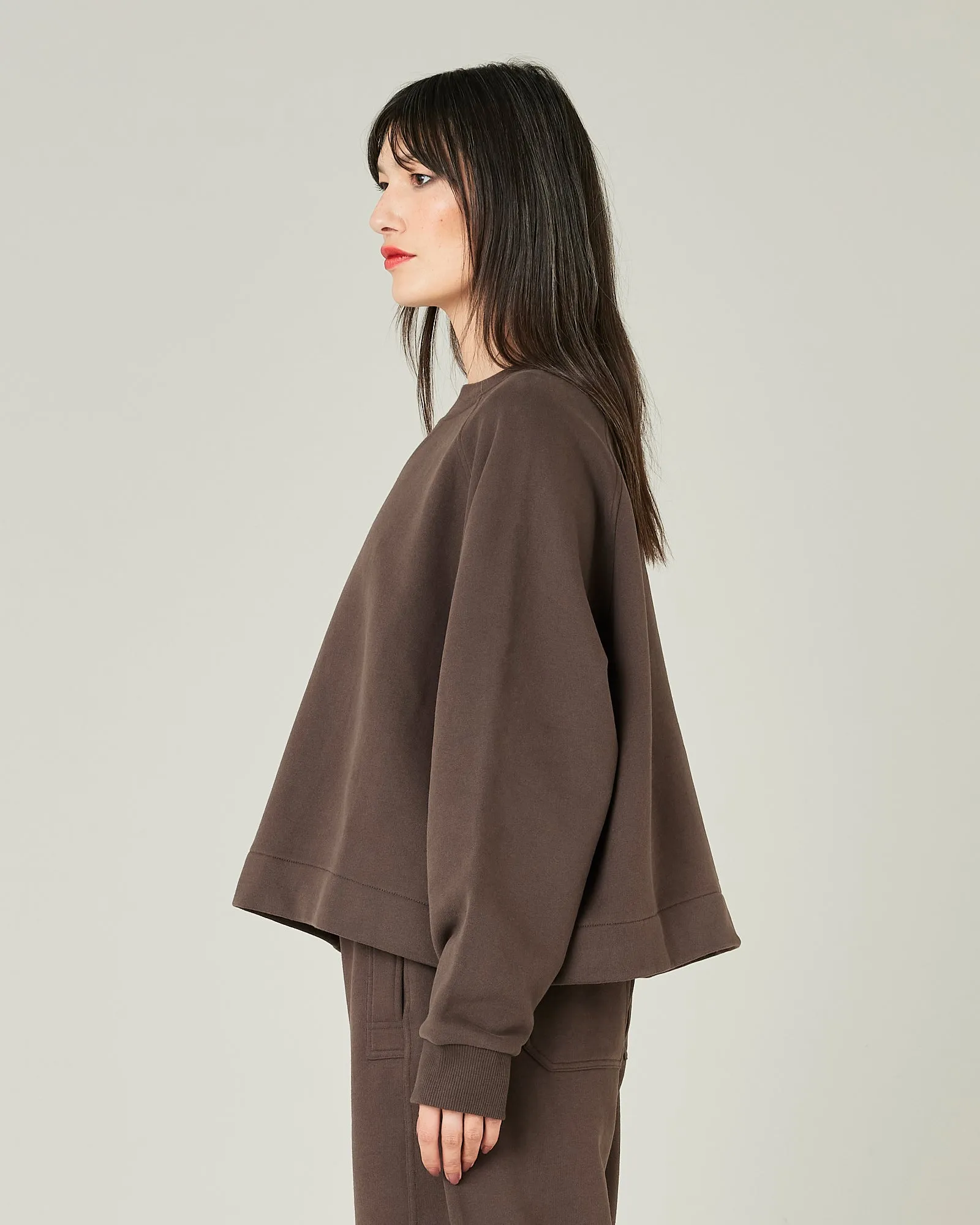 Noa Chocolate Fleeceback Jersey Jumper sold by Beyond Nine product image thumbnail 2
