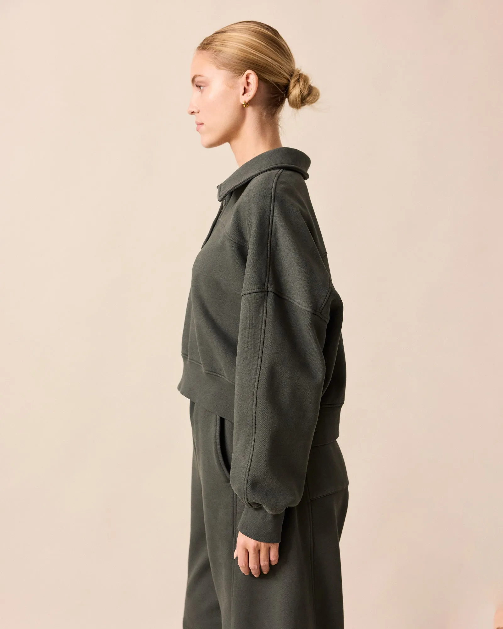 Cleo Pumice Fleeceback Jersey Jumper sold by Beyond Nine product image thumbnail 3