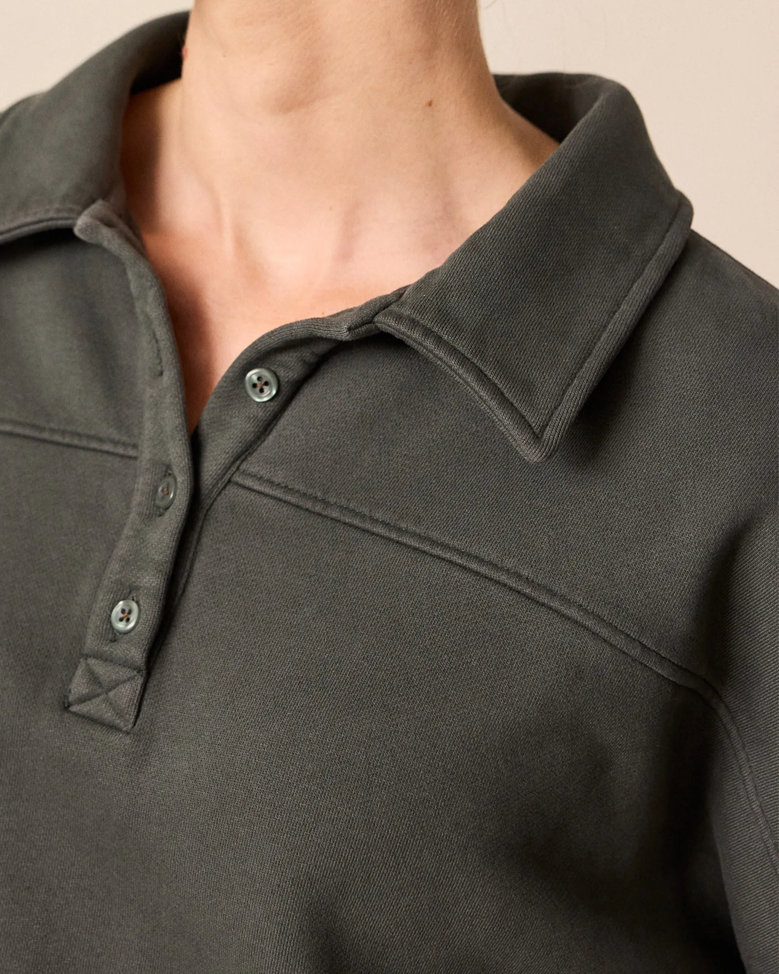 Cleo Pumice Fleeceback Jersey Jumper sold by Beyond Nine product image thumbnail 4