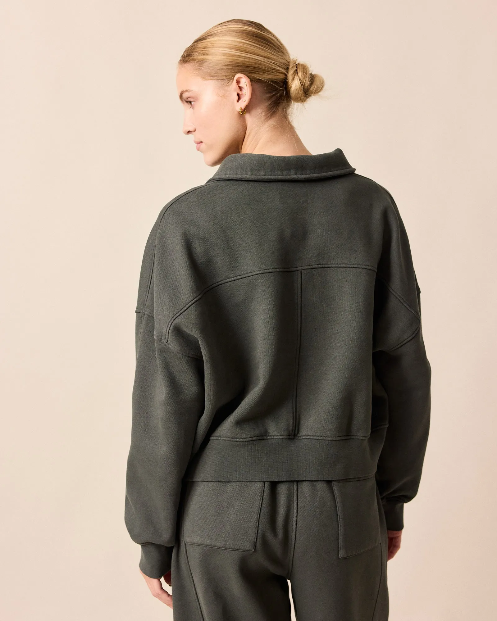 Cleo Pumice Fleeceback Jersey Jumper sold by Beyond Nine product image thumbnail 5