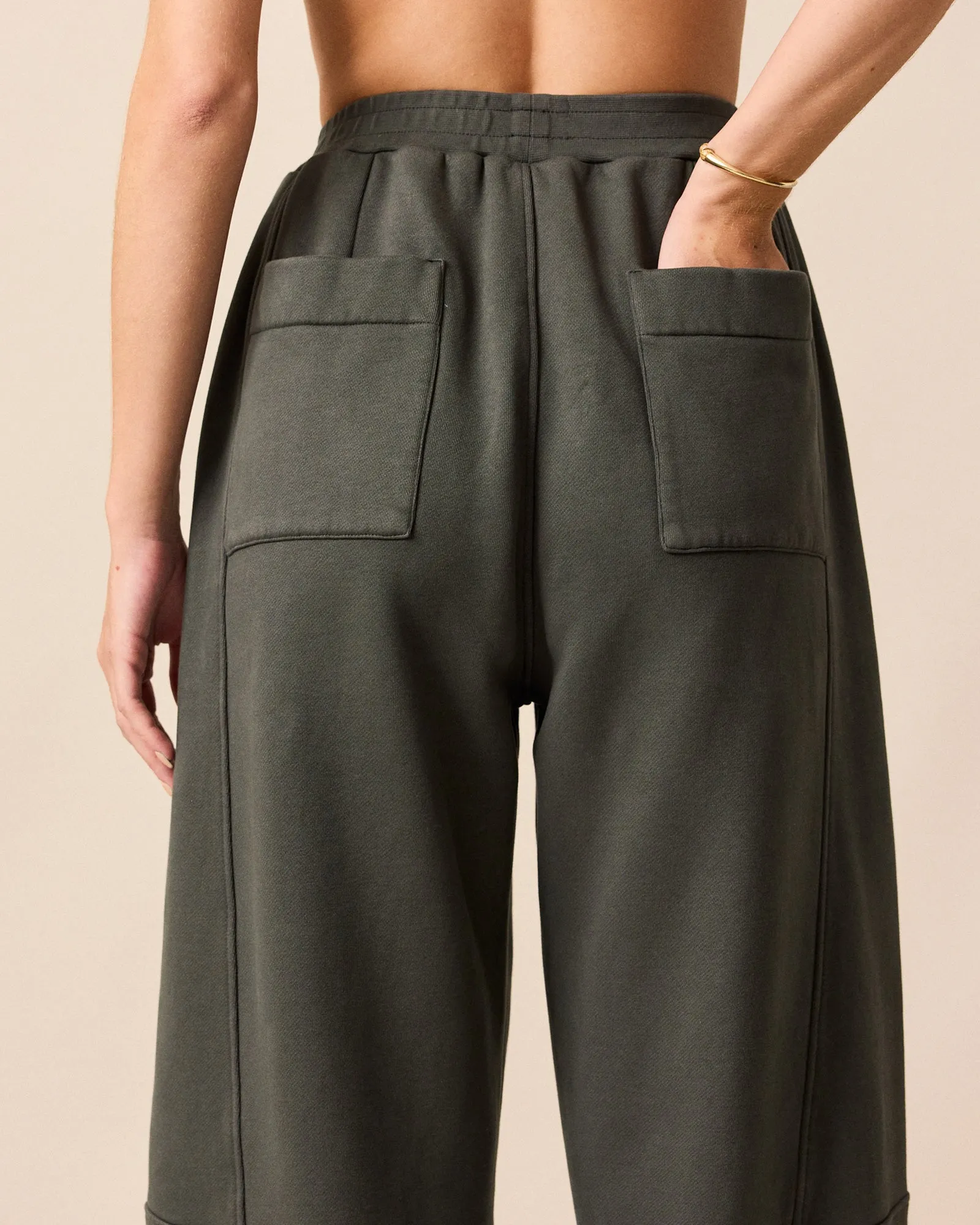 Lyra Pumice Fleeceback Jersey Trousers sold by Beyond Nine product image thumbnail 5