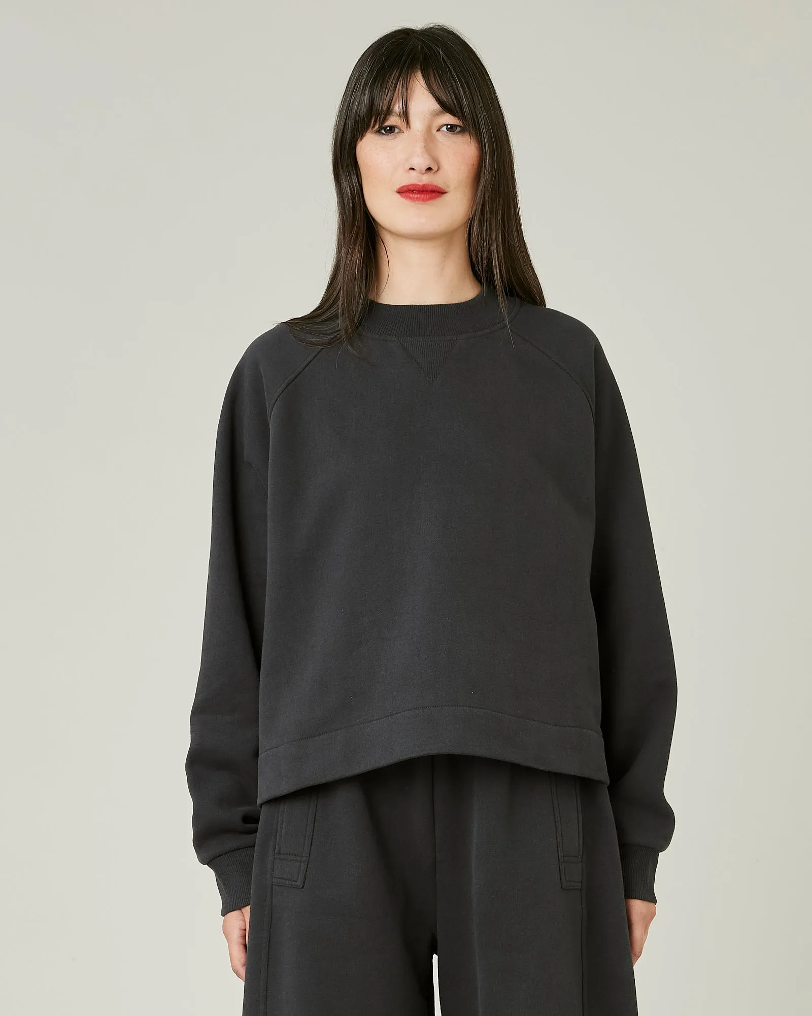 Noa Slate Fleeceback Jersey Jumper sold by Beyond Nine