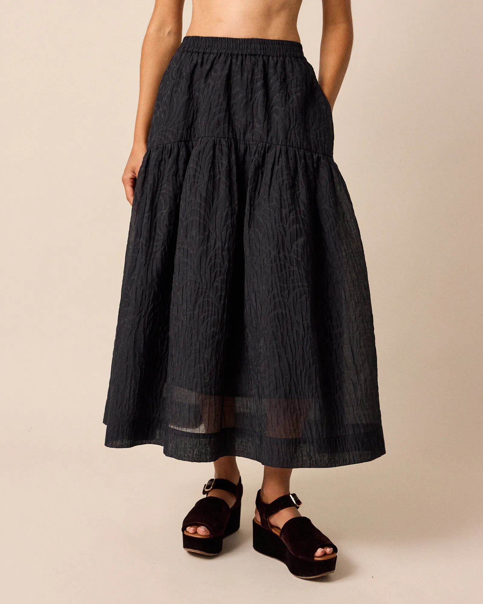 Talia Black Organza Skirt sold by Beyond Nine product image thumbnail 2