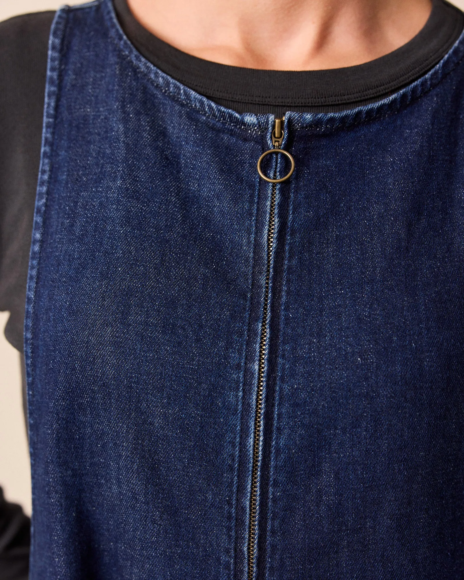 Ada Dark Blue Denim Jumpsuit sold by Beyond Nine product image thumbnail 2