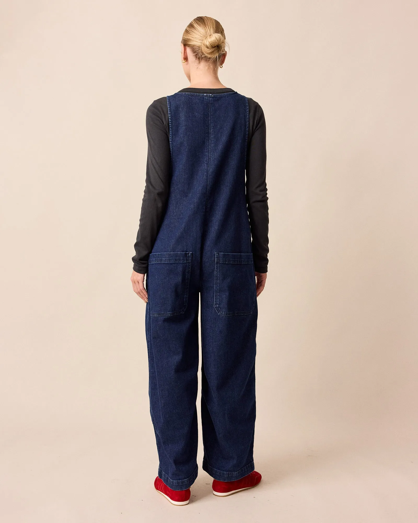 Ada Dark Blue Denim Jumpsuit sold by Beyond Nine product image thumbnail 5