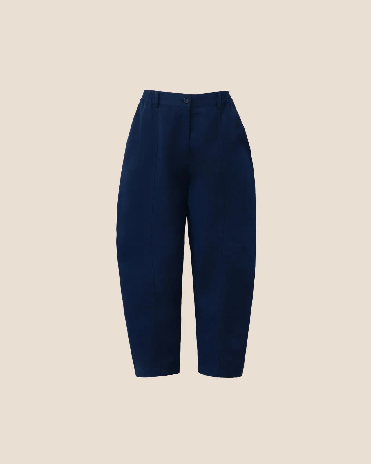 Millie Navy Cotton Trousers sold by Beyond Nine product image thumbnail 2