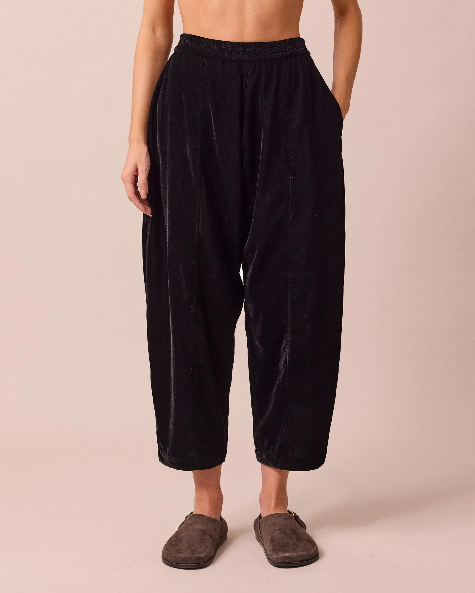 Mabel Black Velvet Trousers sold by Beyond Nine product image thumbnail 2