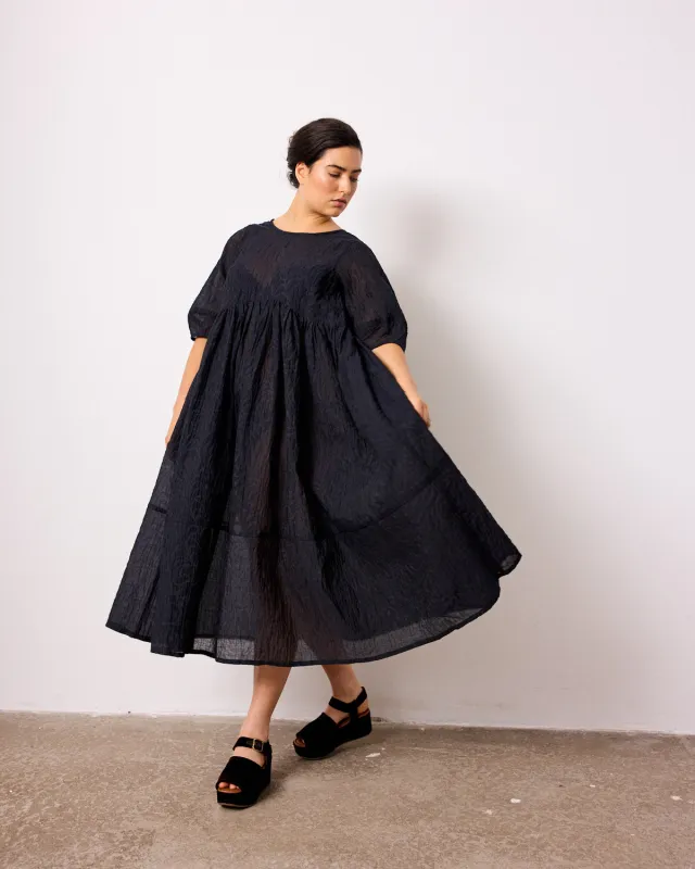 Prue Black Organza Dress sold by Beyond Nine