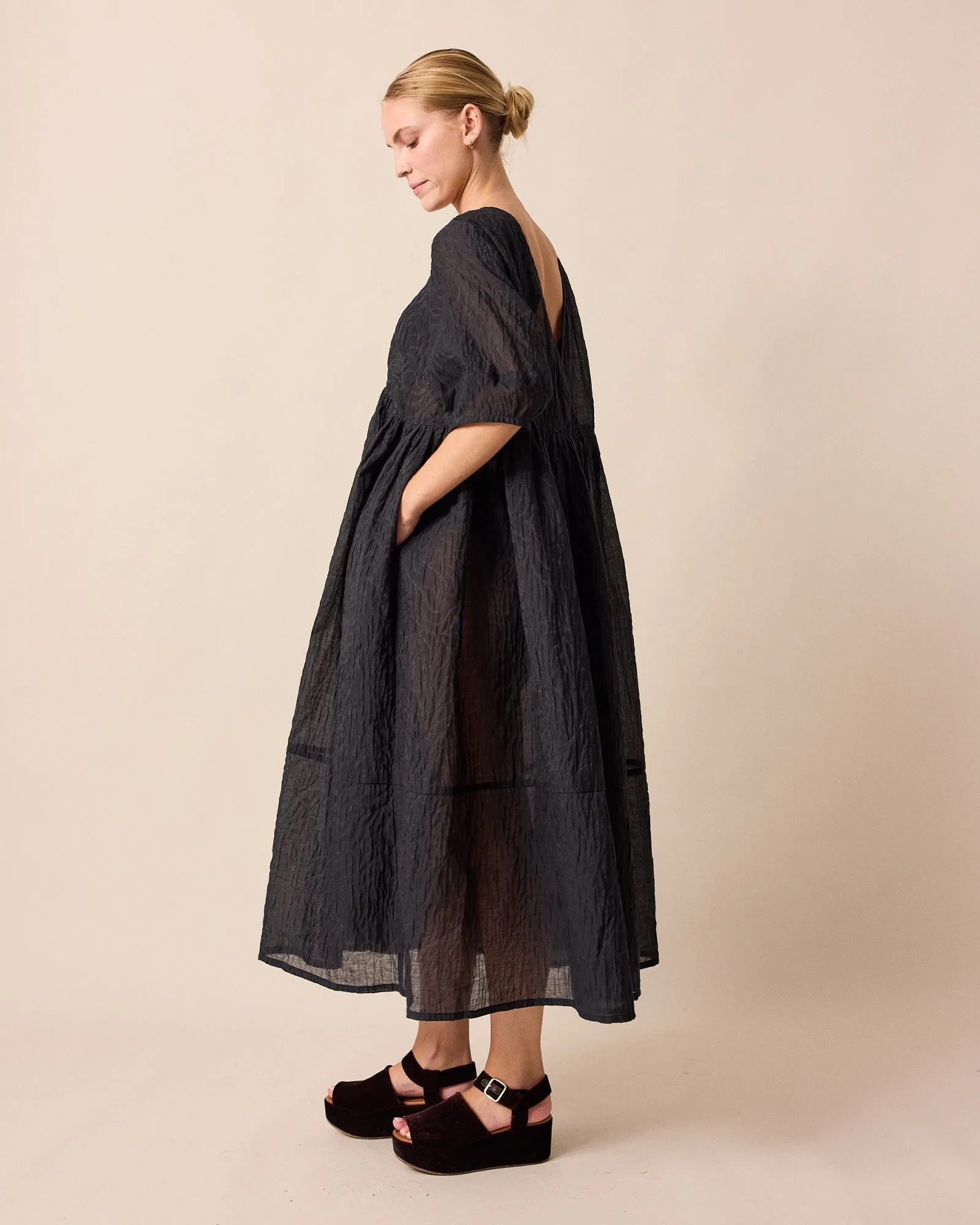 Prue Black Organza Dress sold by Beyond Nine product image thumbnail 5