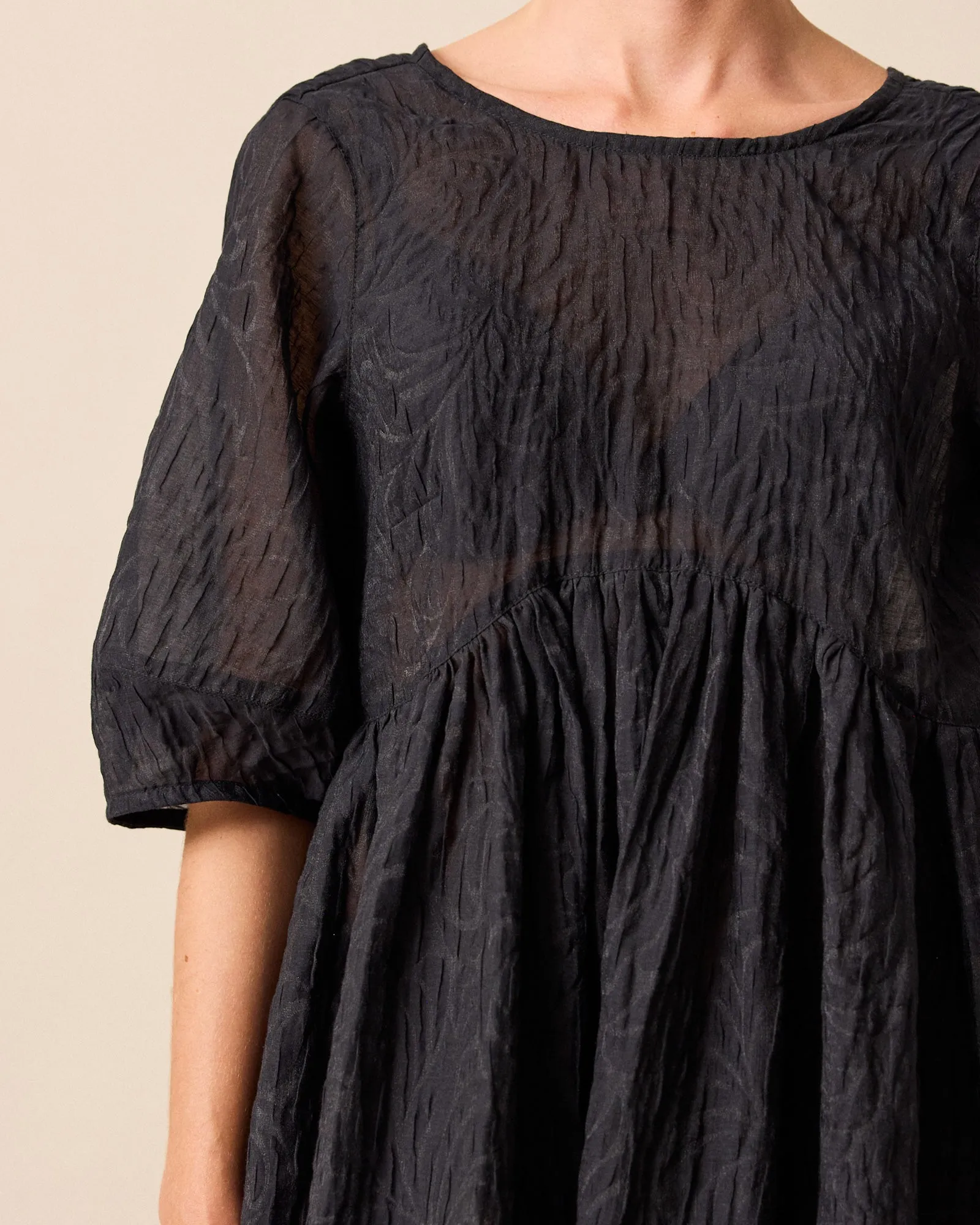 Prue Black Organza Dress sold by Beyond Nine product image thumbnail 4
