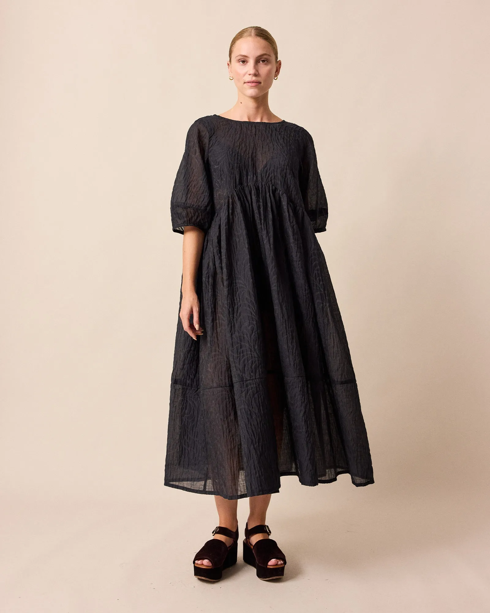 Prue Black Organza Dress sold by Beyond Nine product image thumbnail 2