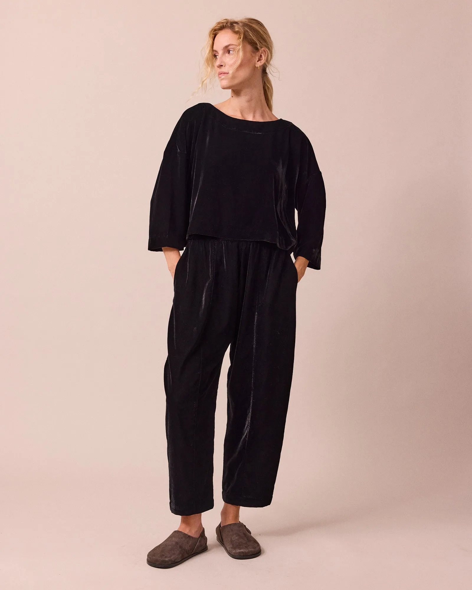 Lily Black Velvet Top sold by Beyond Nine product image thumbnail 2