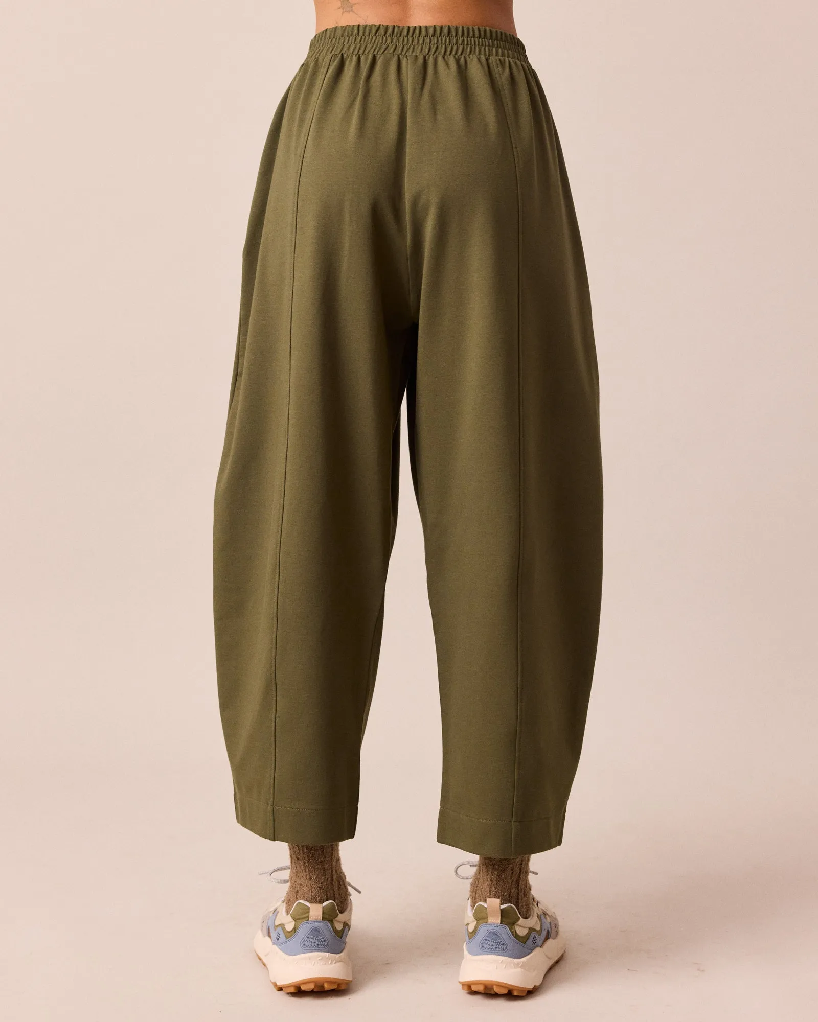 Mabel Light Olive Jersey Trousers sold by Beyond Nine product image thumbnail 5