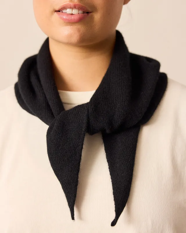 Knitted Neckerchief Black sold by Beyond Nine