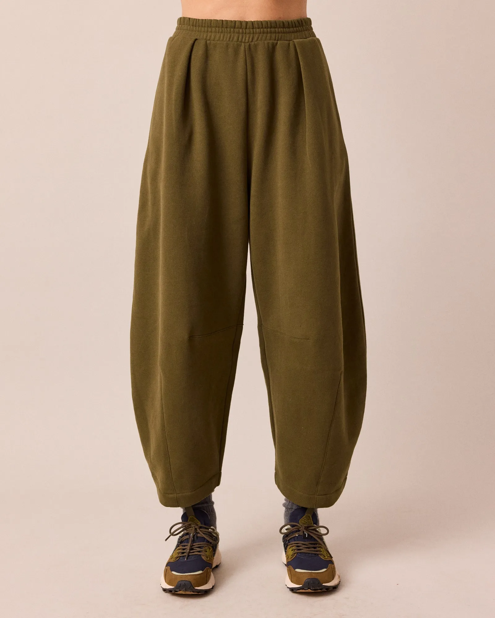 Daisy Earth Green Fleeceback Jersey Trousers sold by Beyond Nine product image thumbnail 2