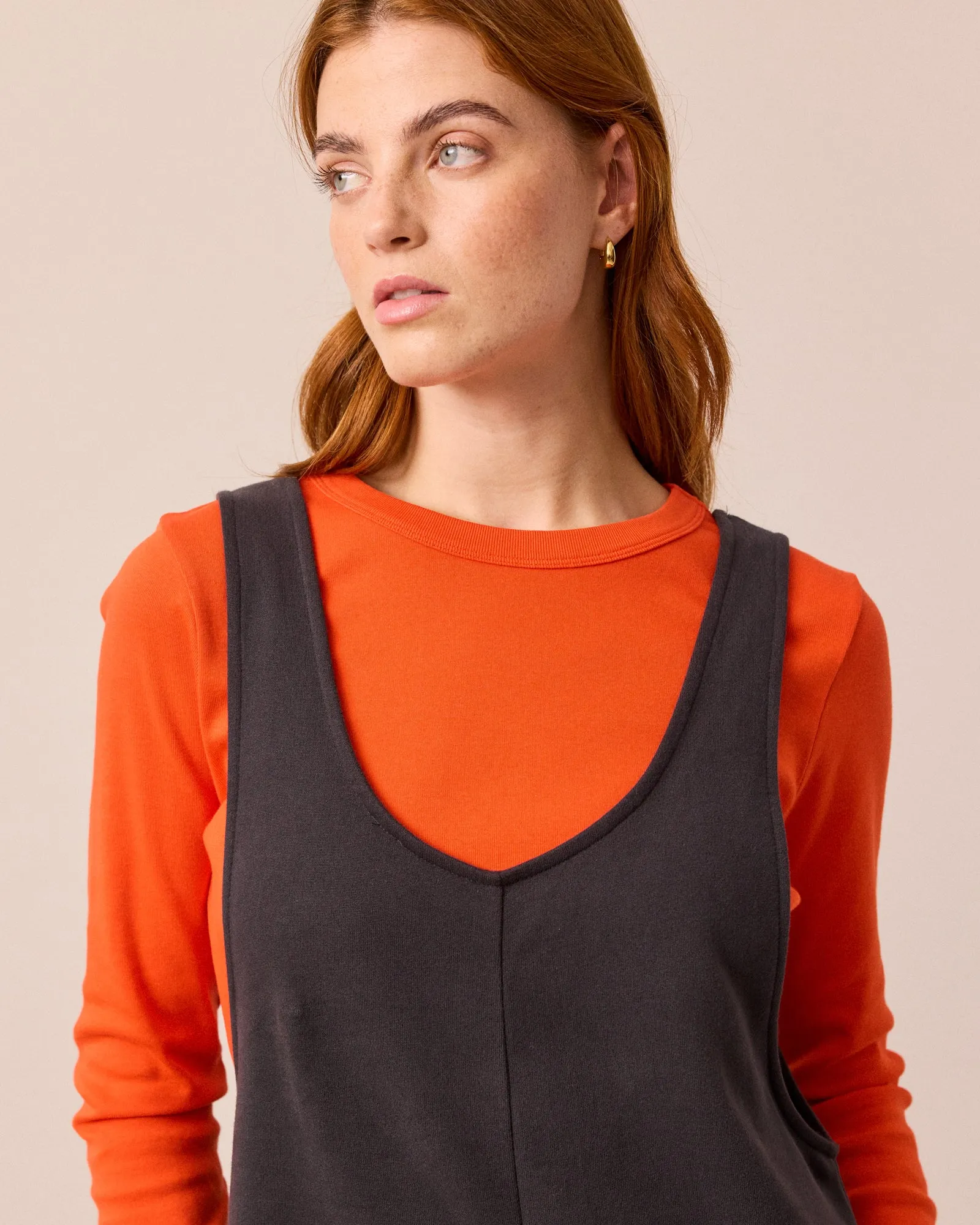 Clover Organic Cotton Jersey Jumpsuit - Slate sold by Beyond Nine product image thumbnail 5