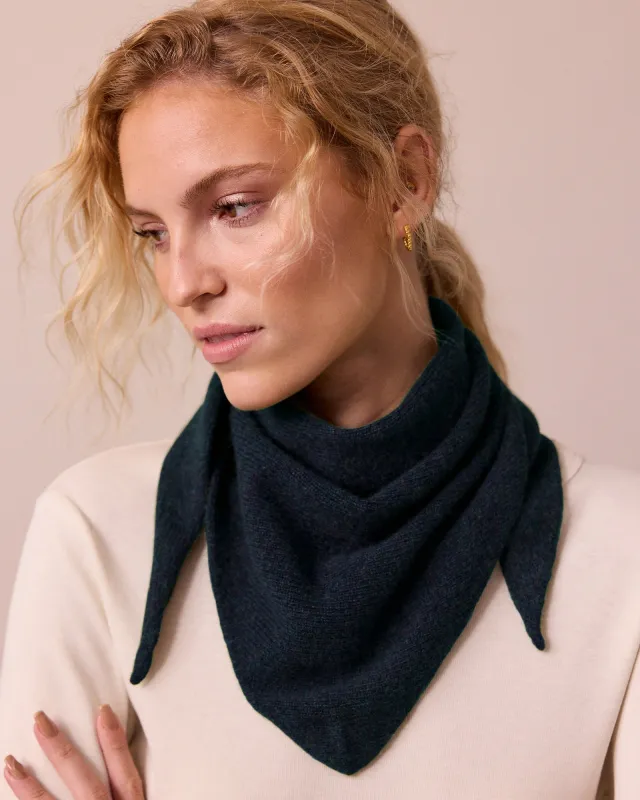 Knitted Neckerchief Navy sold by Beyond Nine