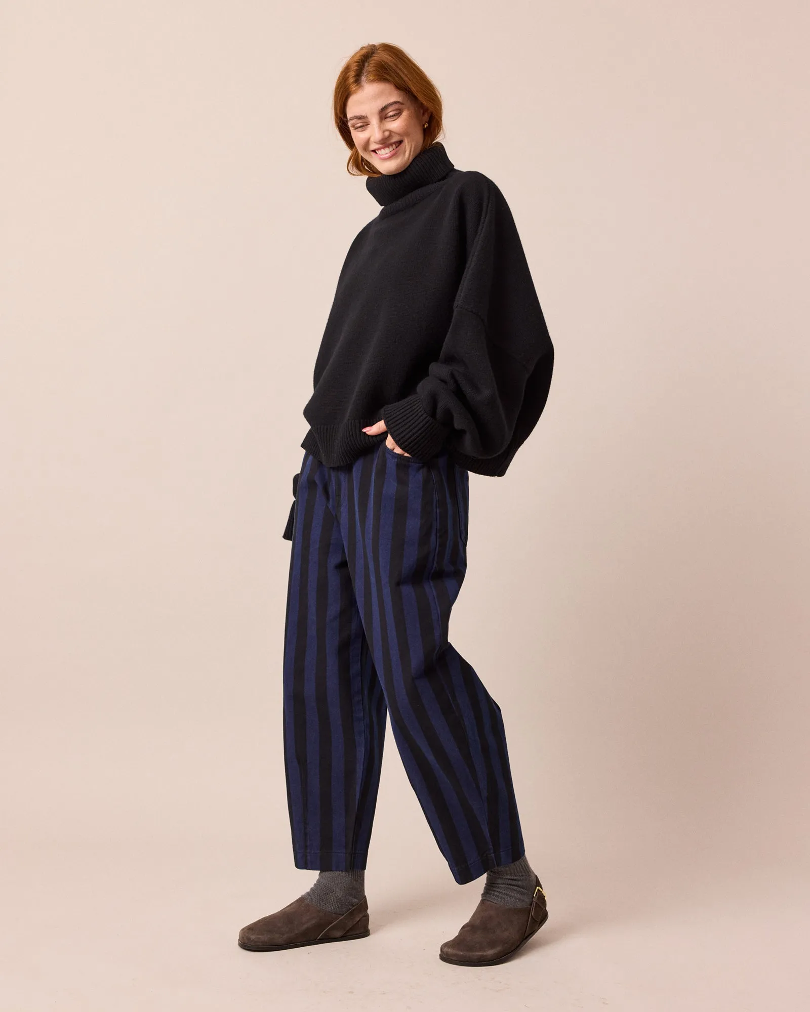 Remi Blue & Black Stripe Denim Jeans sold by Beyond Nine product image thumbnail 5