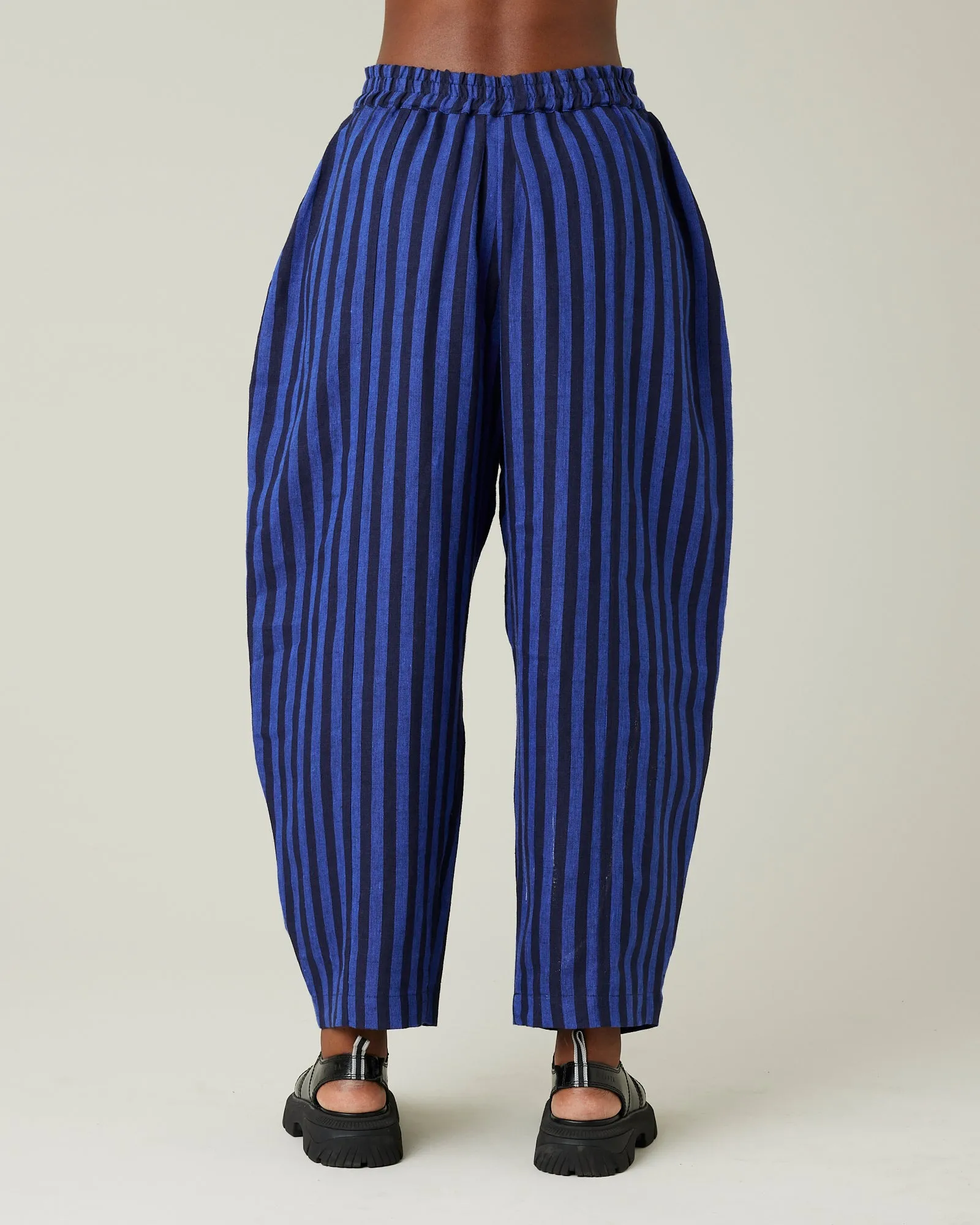 Mabel Indigo Stripe Linen Trousers sold by Beyond Nine product image thumbnail 3