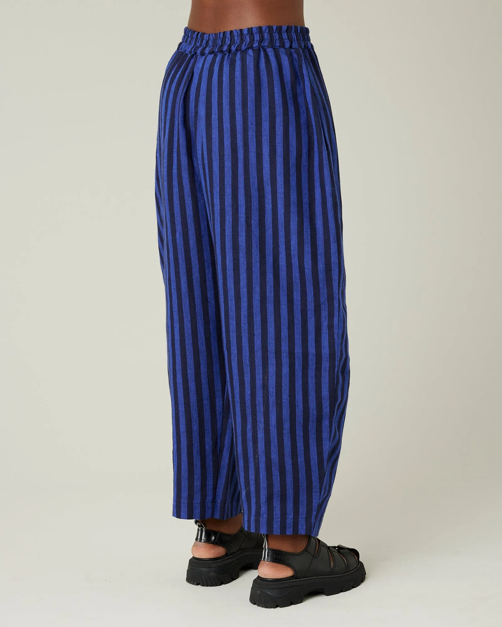 Mabel Indigo Stripe Linen Trousers sold by Beyond Nine product image thumbnail 4