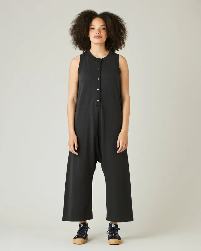 Cassie Slate Cotton Jersey Jumpsuit made by Beyond Nine