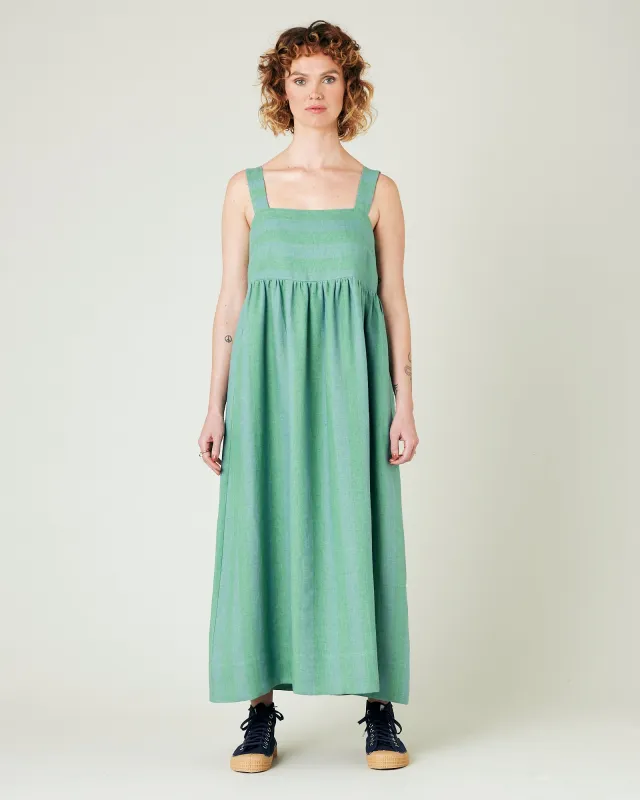 Suki Ocean Stripe Linen Dress sold by Beyond Nine