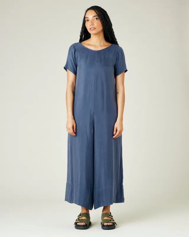 Celine Denim Blue Cupro Jumpsuit sold by Beyond Nine