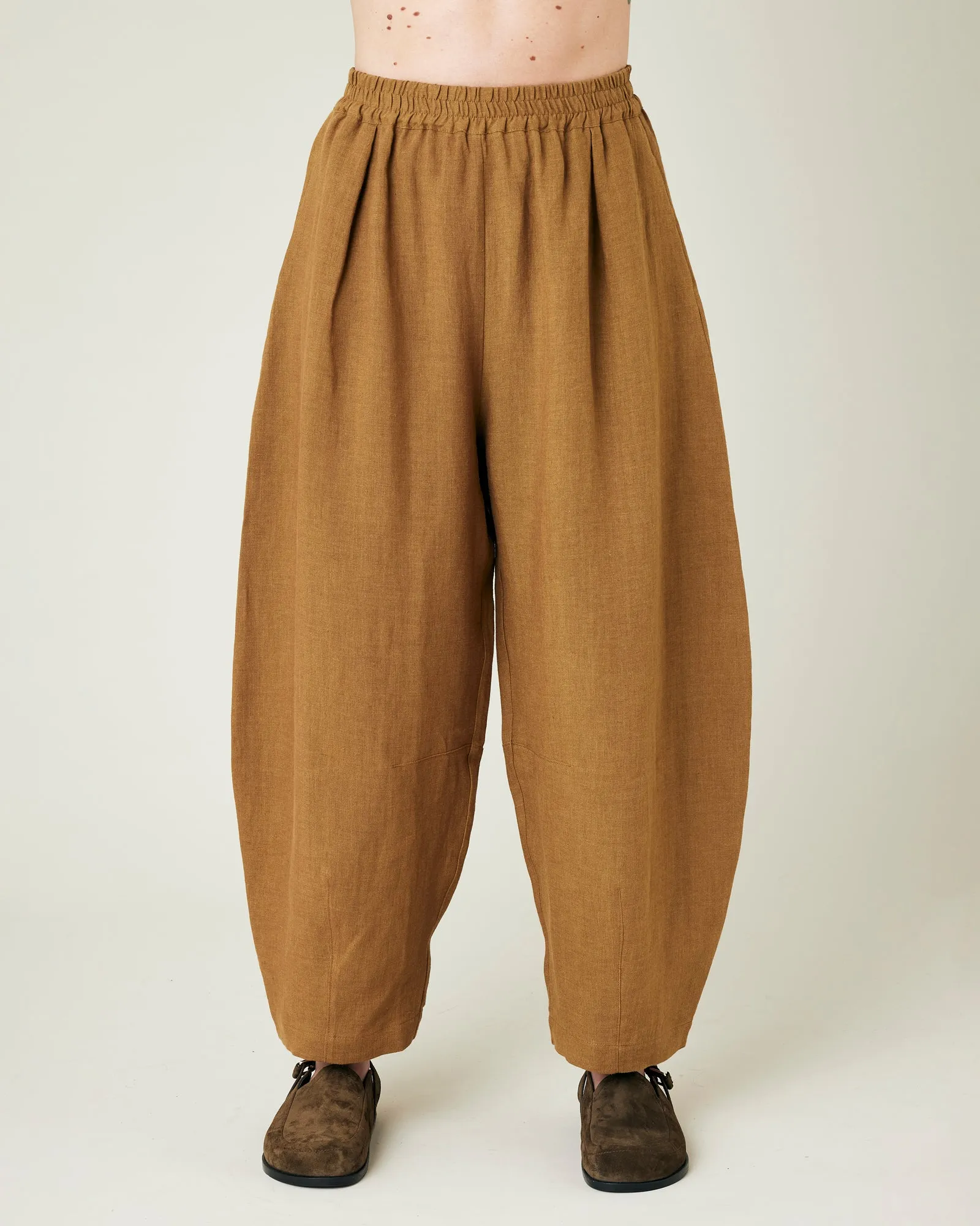 Daisy Bronze Linen Trousers sold by Beyond Nine