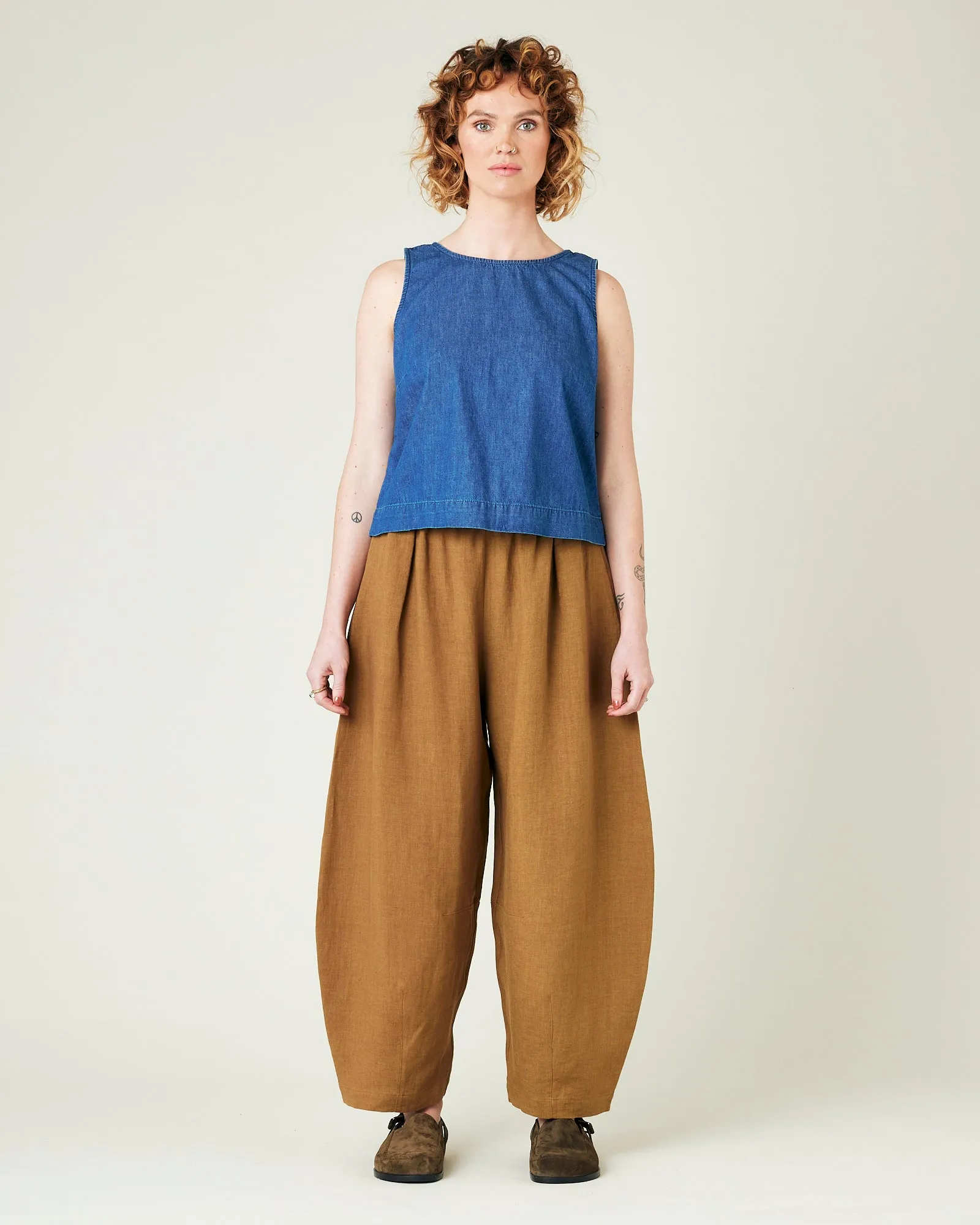 Daisy Bronze Linen Trousers sold by Beyond Nine product image thumbnail 5