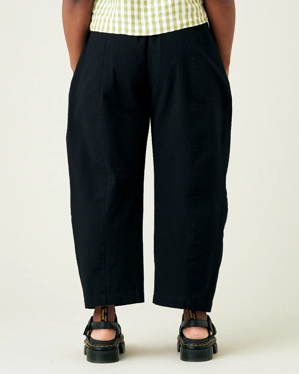 Mabel Black Seersucker Trousers sold by Beyond Nine product image thumbnail 3