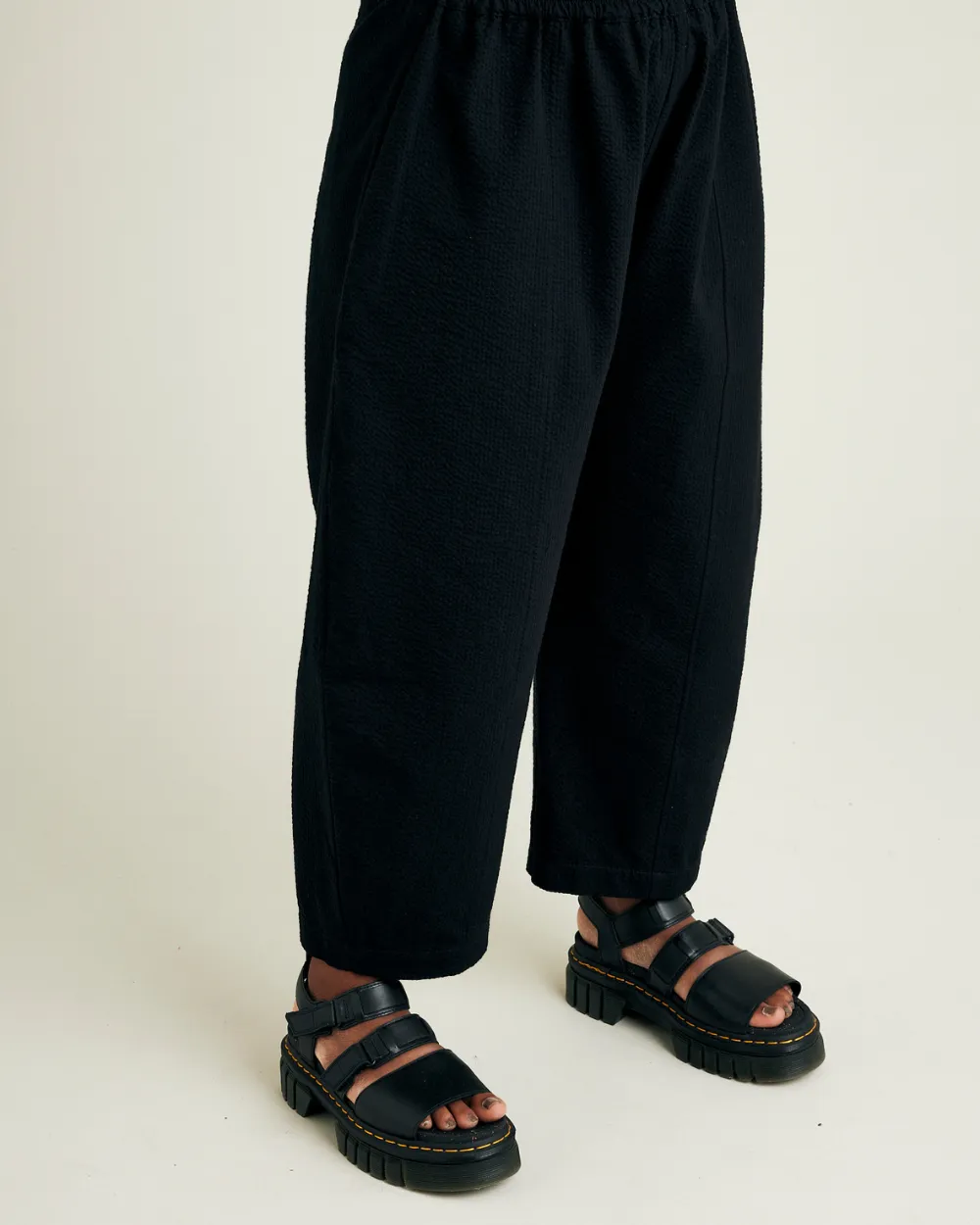 Mabel Black Seersucker Trousers sold by Beyond Nine product image thumbnail 4