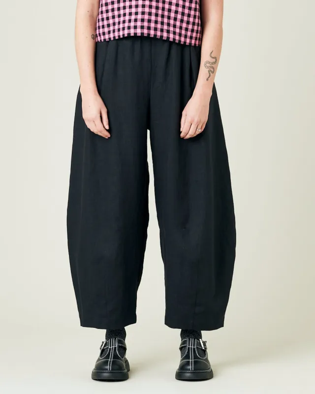 Daisy Black Linen Trousers sold by Beyond Nine