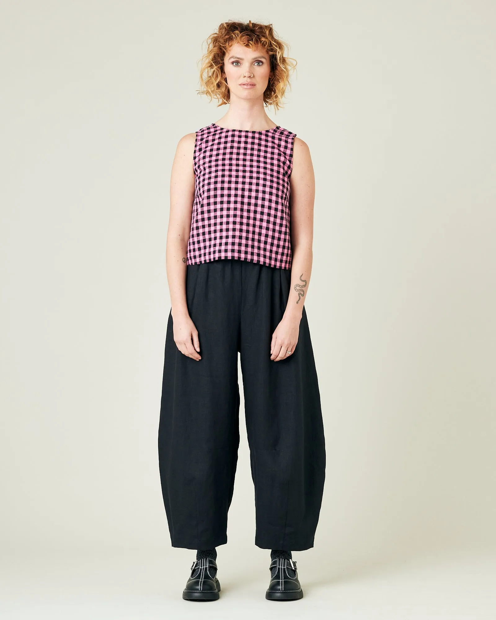 Daisy Black Linen Trousers sold by Beyond Nine product image thumbnail 2