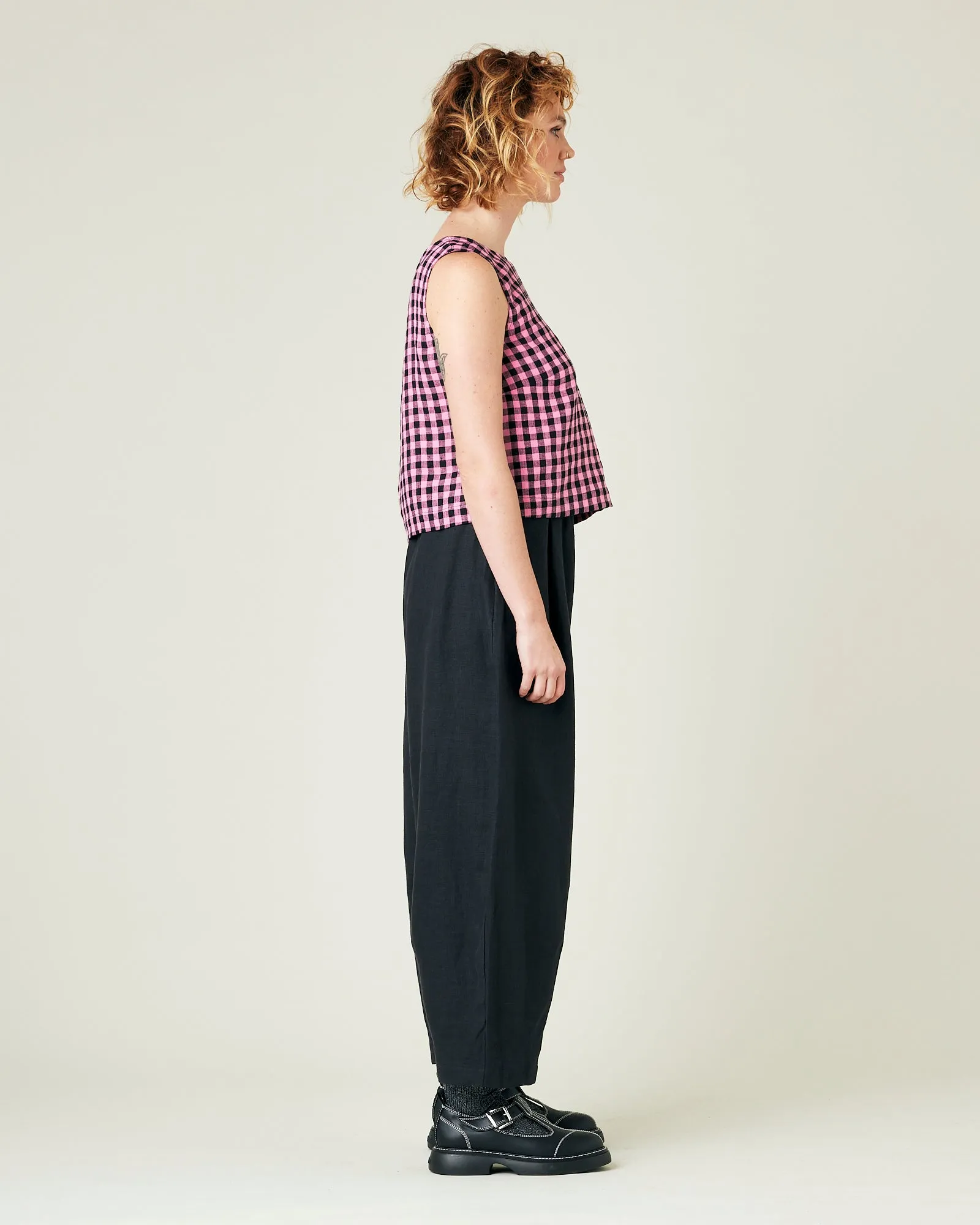 Daisy Black Linen Trousers sold by Beyond Nine product image thumbnail 5