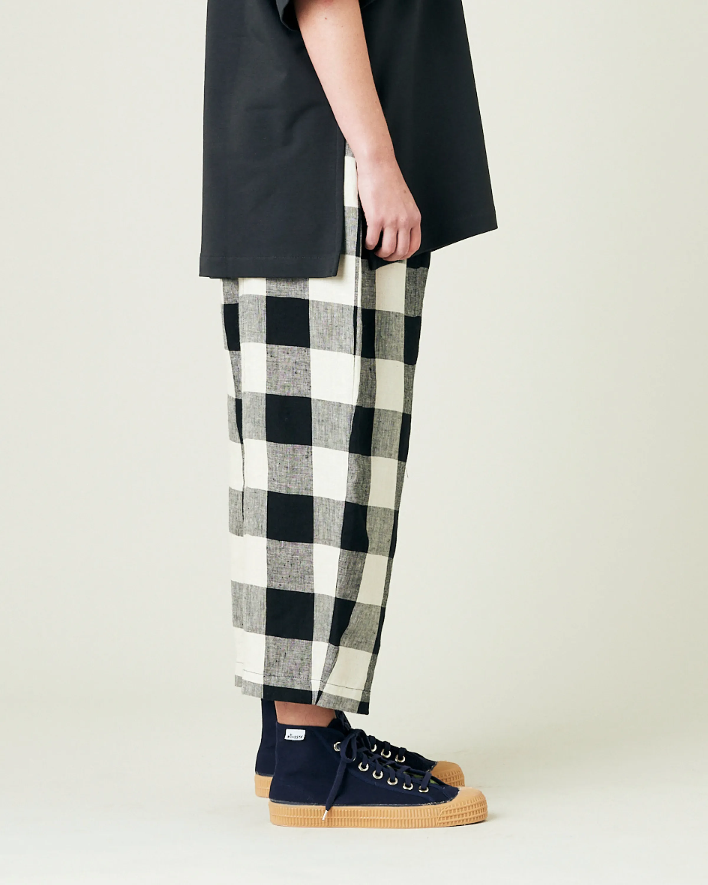 Mabel Stone & Black Mega Check Linen Trousers sold by Beyond Nine product image thumbnail 4