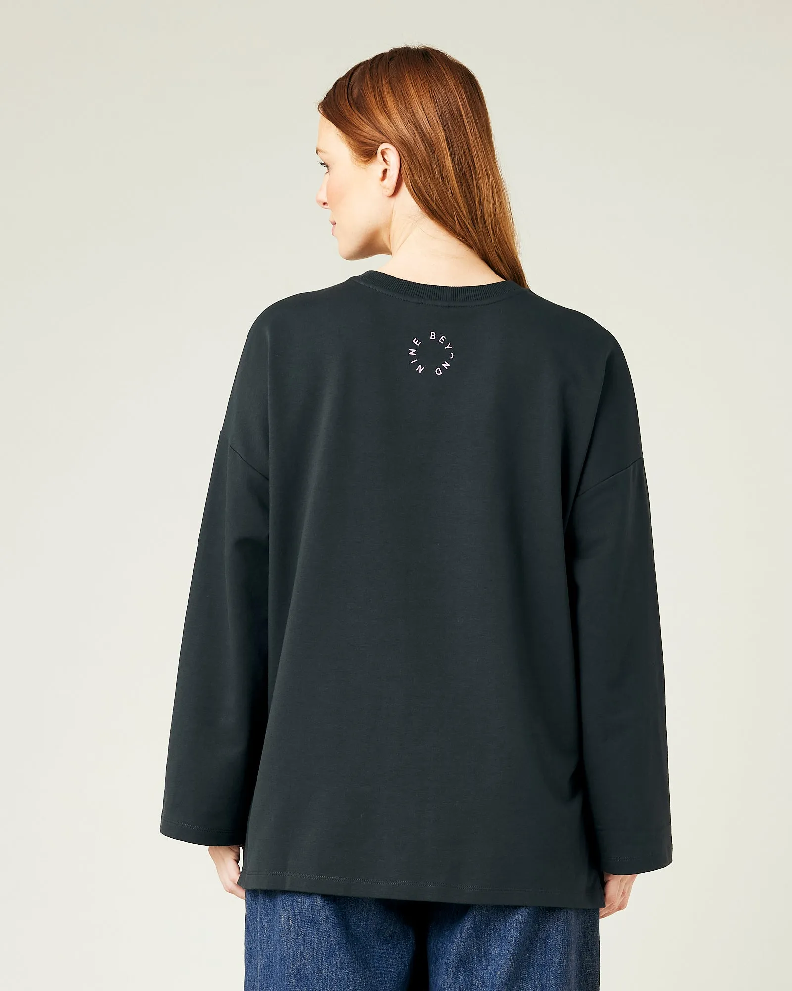 Huxley Printed Slate Cotton Jersey Top sold by Beyond Nine product image thumbnail 3