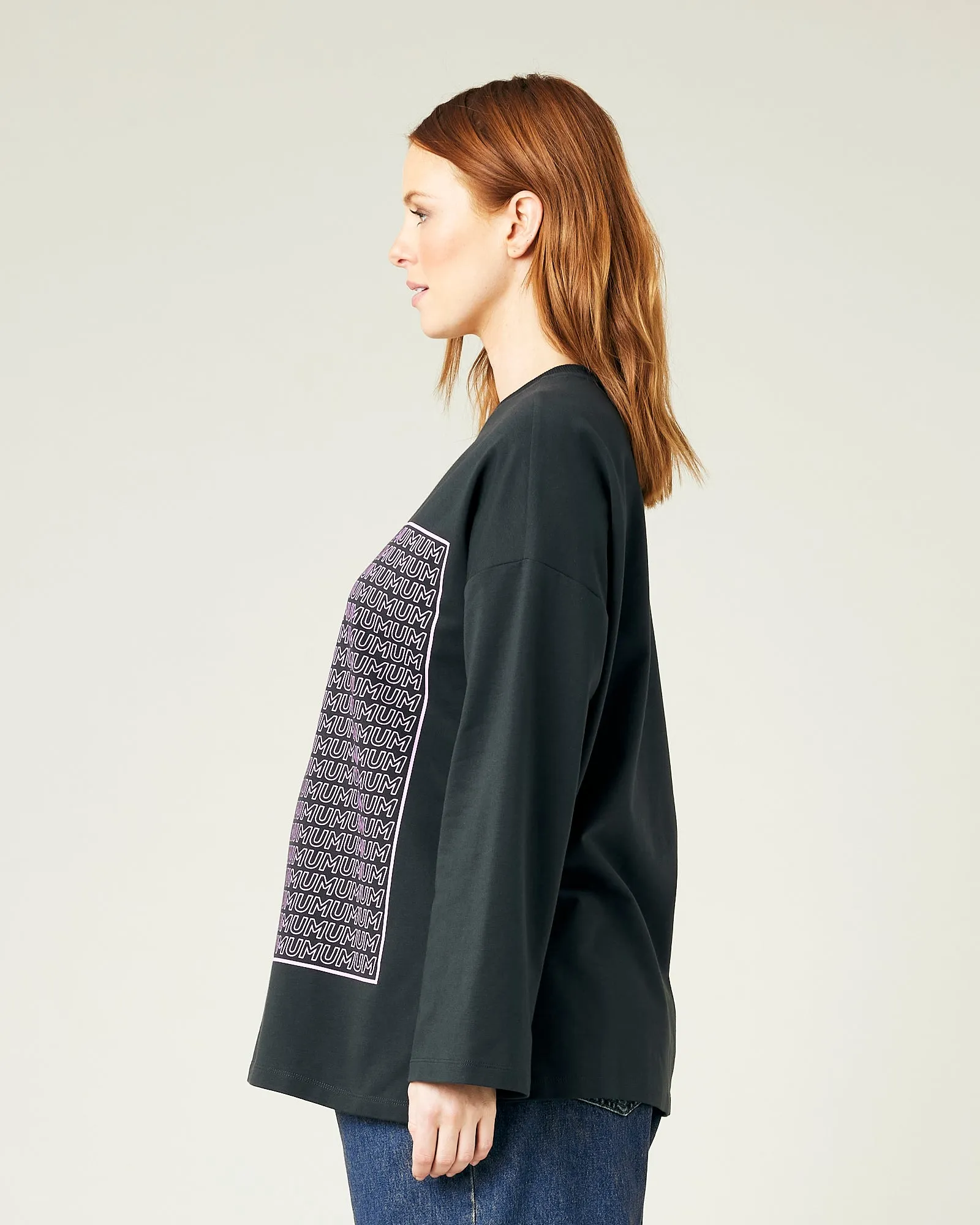 Huxley Printed Slate Cotton Jersey Top sold by Beyond Nine product image thumbnail 2