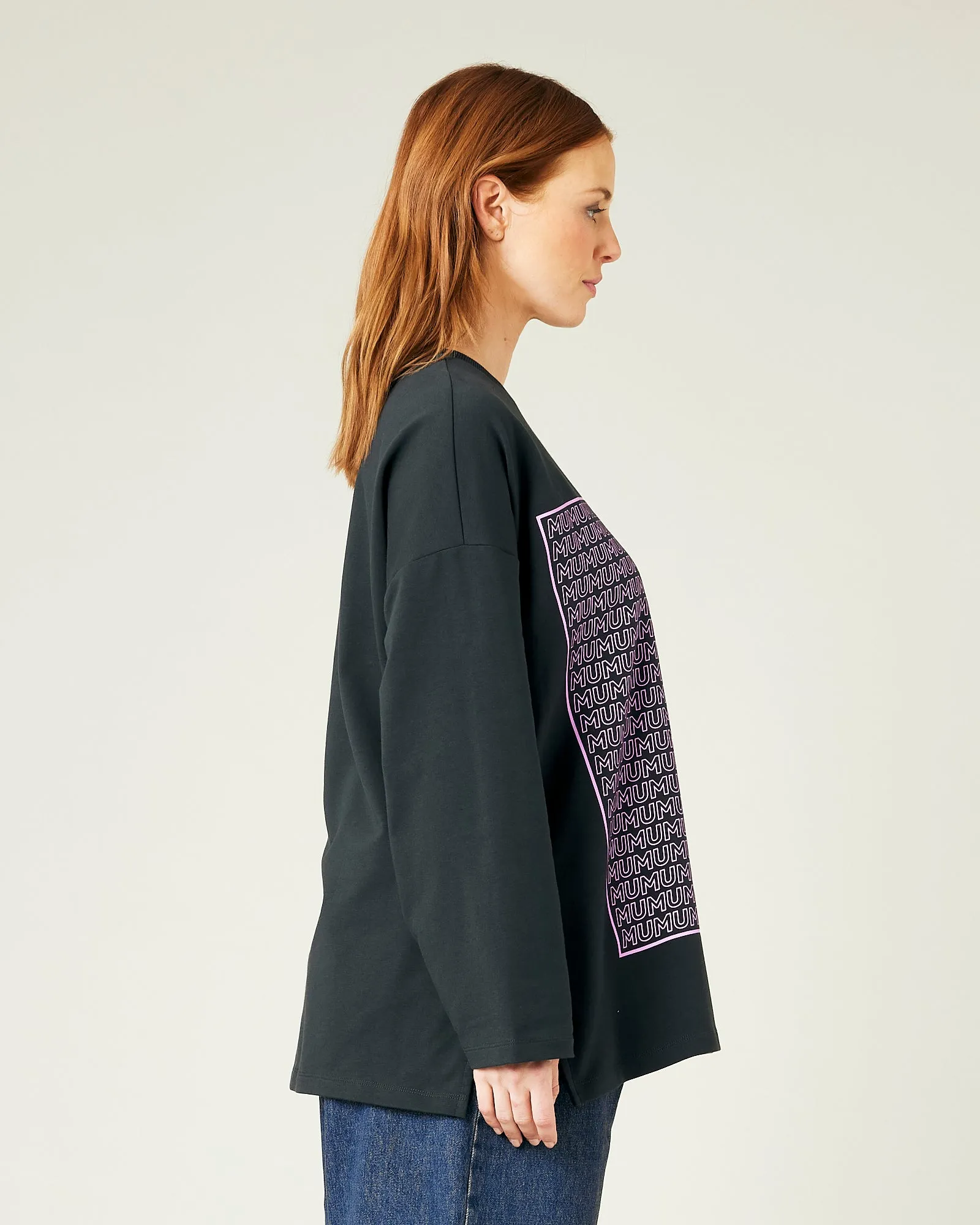 Huxley Printed Slate Cotton Jersey Top sold by Beyond Nine product image thumbnail 4