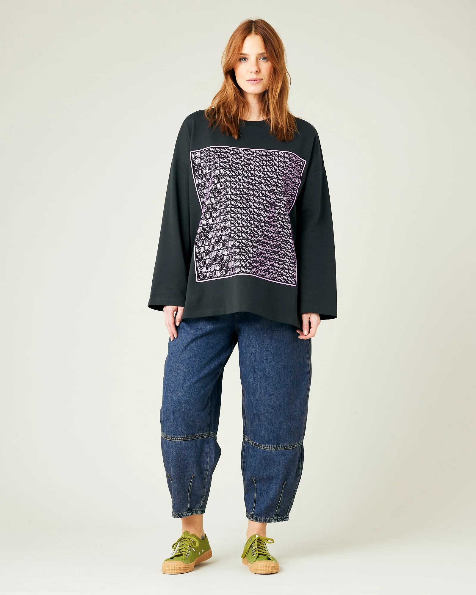 Huxley Printed Slate Cotton Jersey Top sold by Beyond Nine product image thumbnail 5