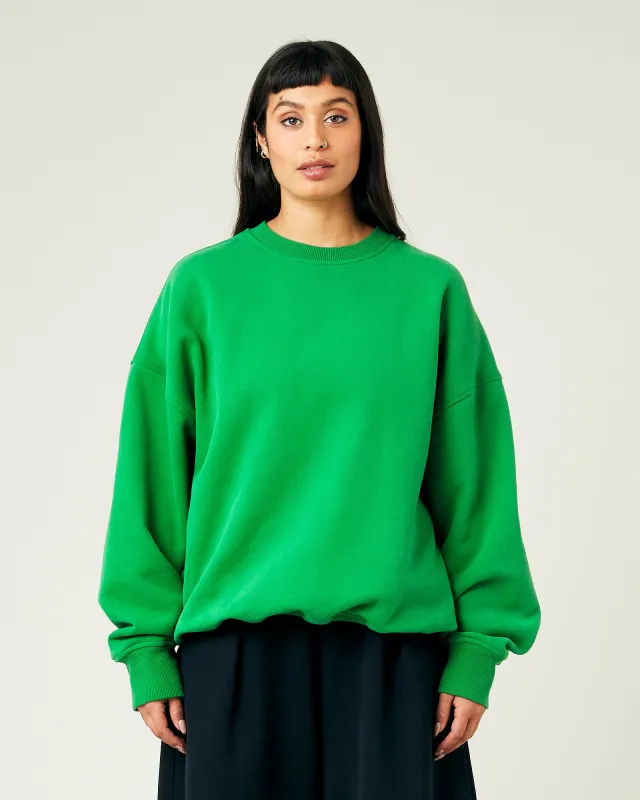 Riley Juniper Green Organic Cotton Jumper sold by Beyond Nine