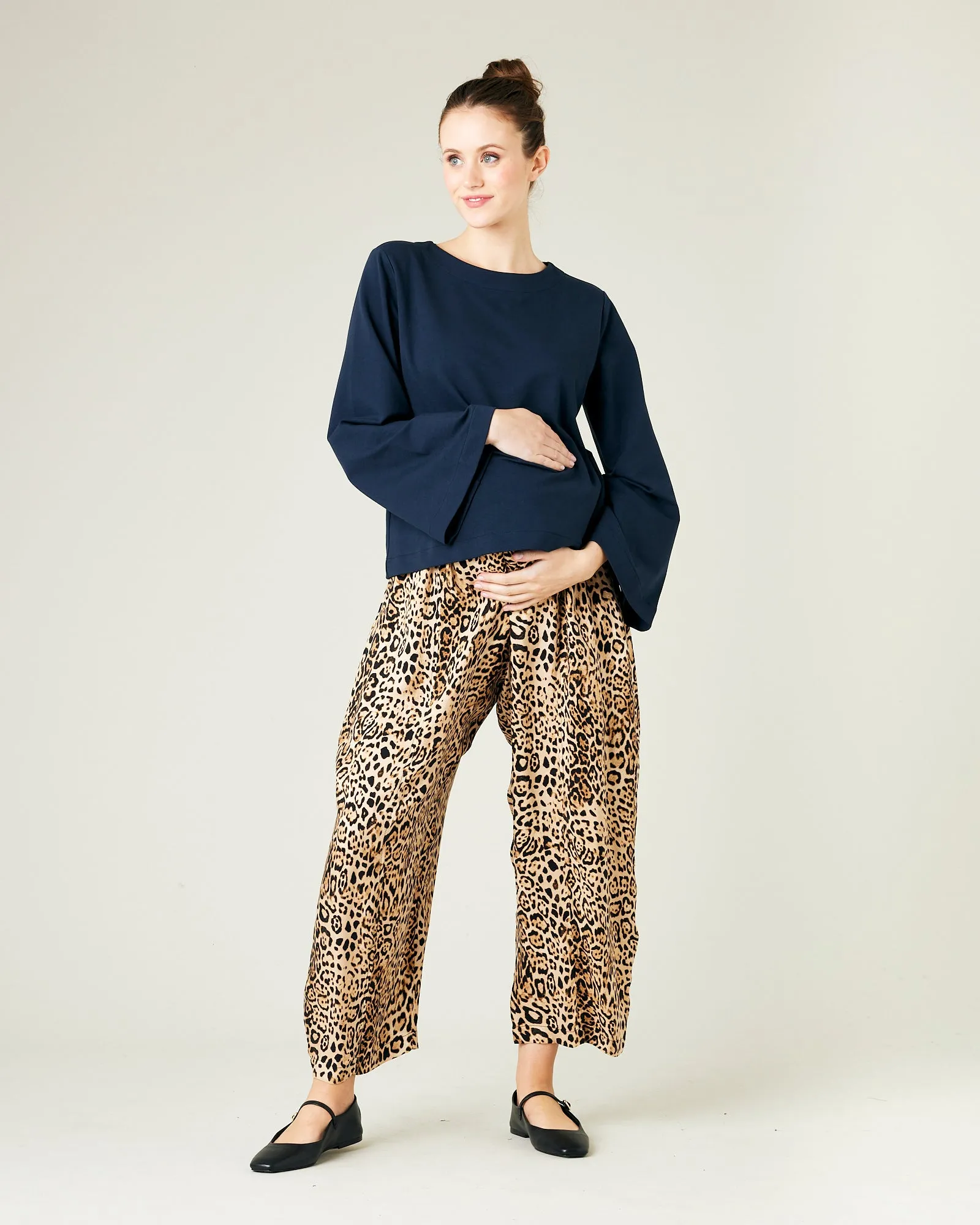 Wren Navy Cotton Jersey Top sold by Beyond Nine product image thumbnail 5