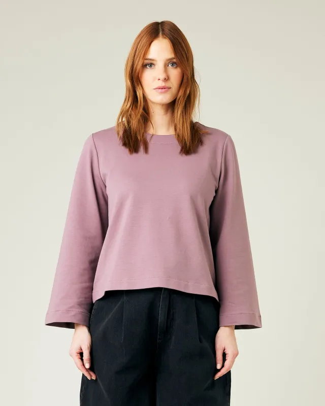 Wren Dusty Mauve Cotton Jersey Top sold by Beyond Nine