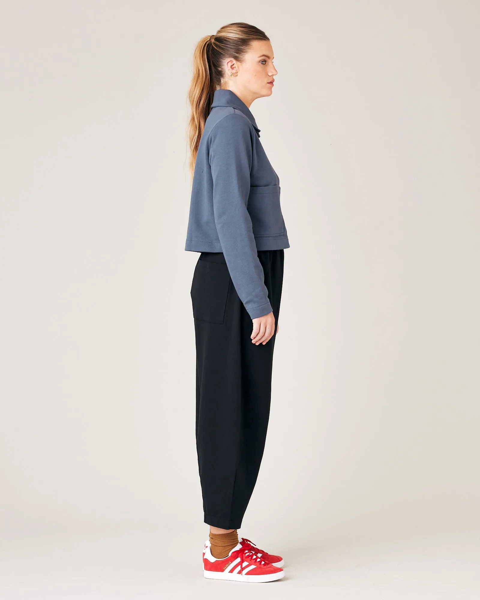 Alba Storm Blue Cotton Jersey Cardi sold by Beyond Nine product image thumbnail 4