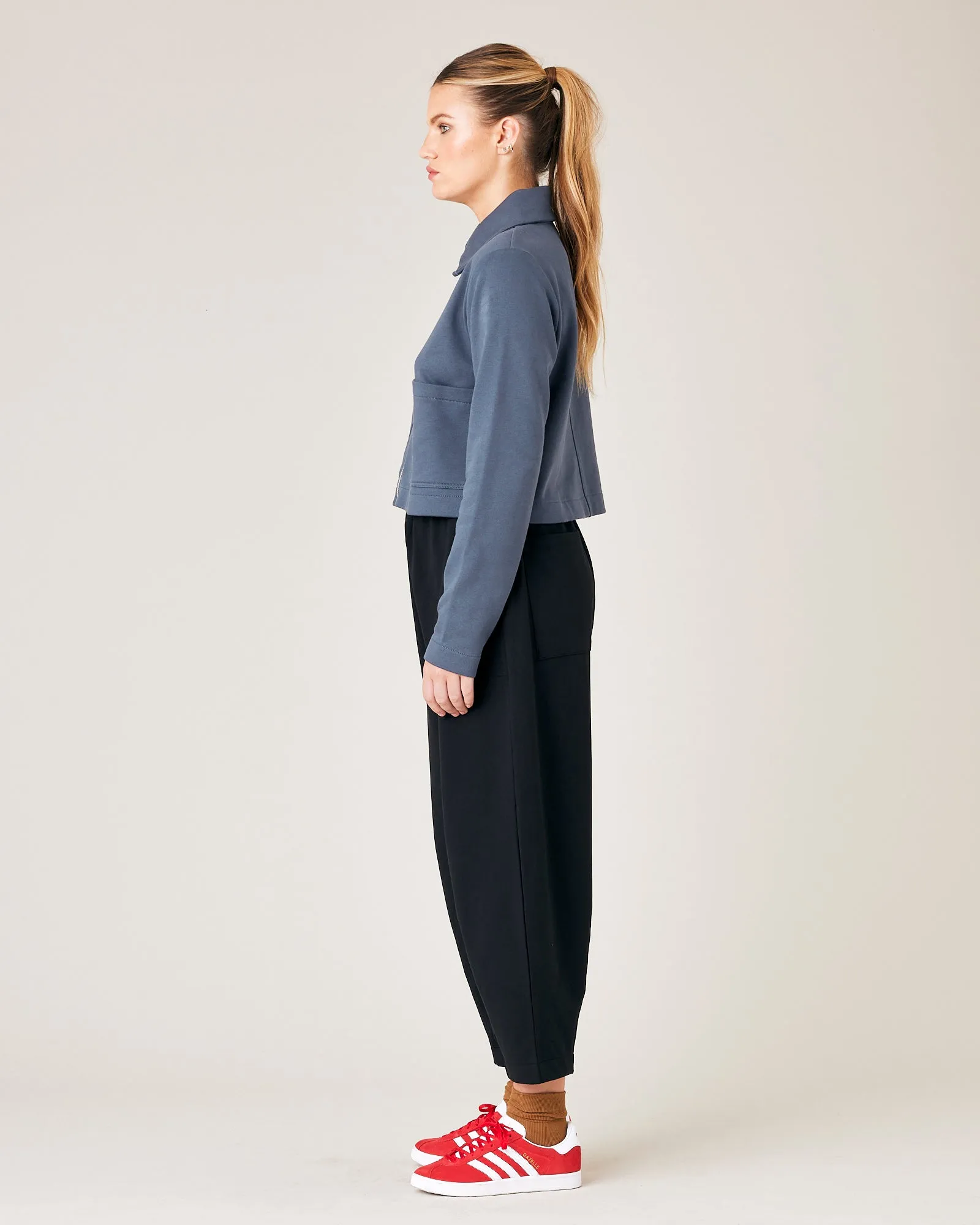 Alba Storm Blue Cotton Jersey Cardi sold by Beyond Nine product image thumbnail 2