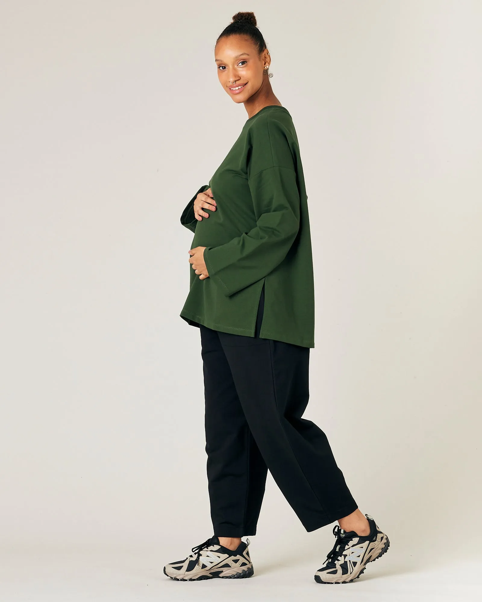 Huxley Kombu Green Cotton Jersey Top sold by Beyond Nine product image thumbnail 3