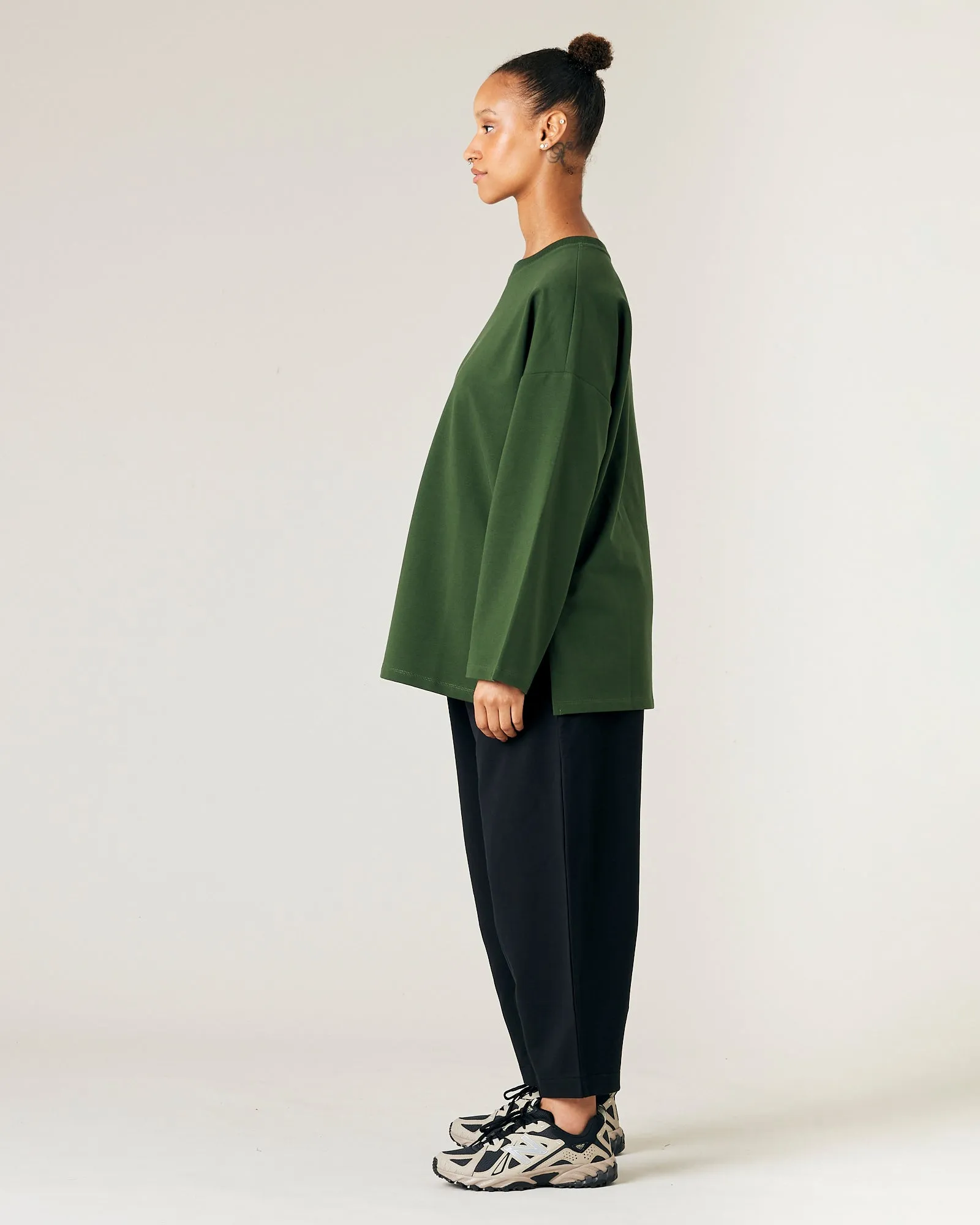 Huxley Kombu Green Cotton Jersey Top sold by Beyond Nine product image thumbnail 5