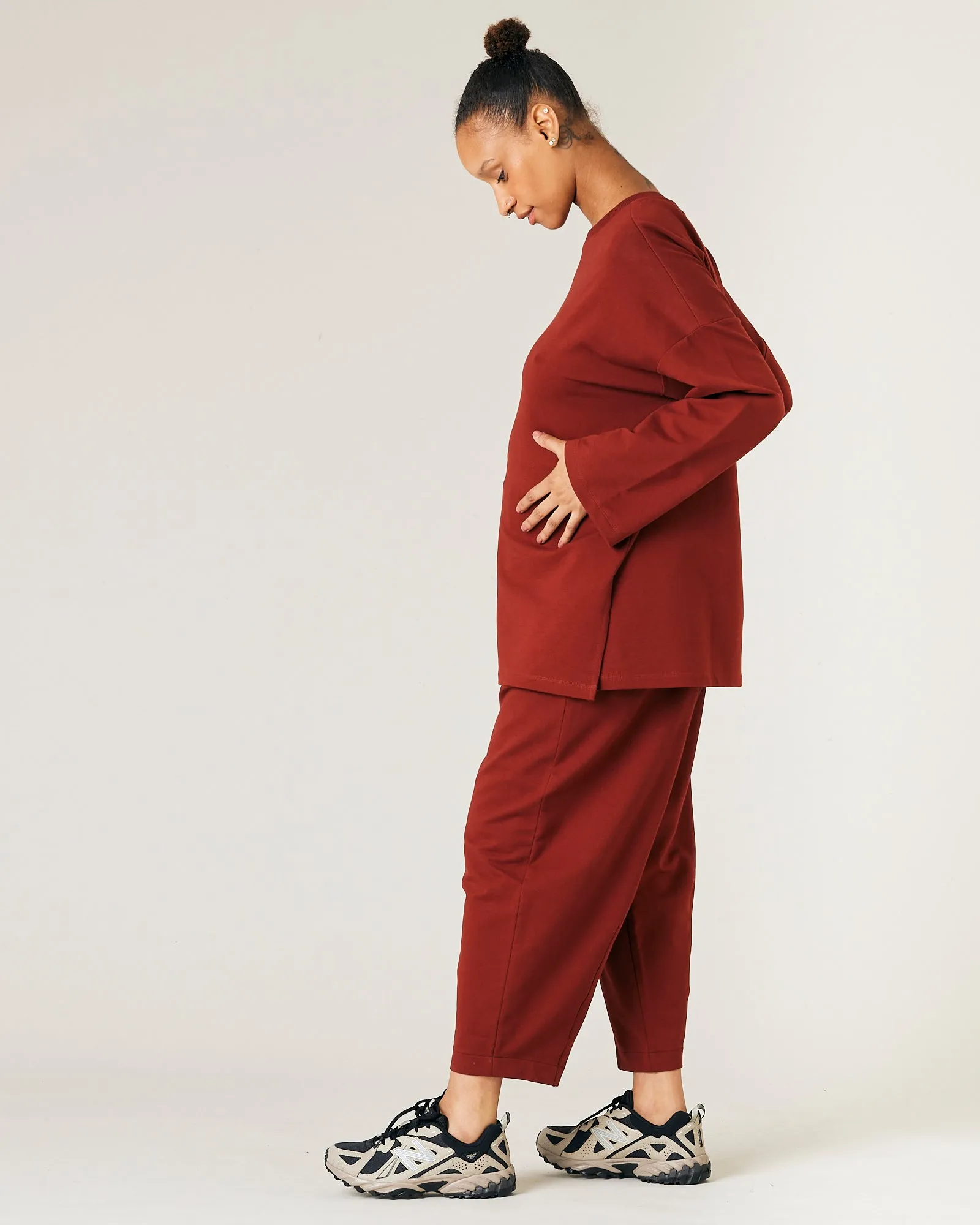 Huxley Fired Brick Cotton Jersey Top sold by Beyond Nine product image thumbnail 4